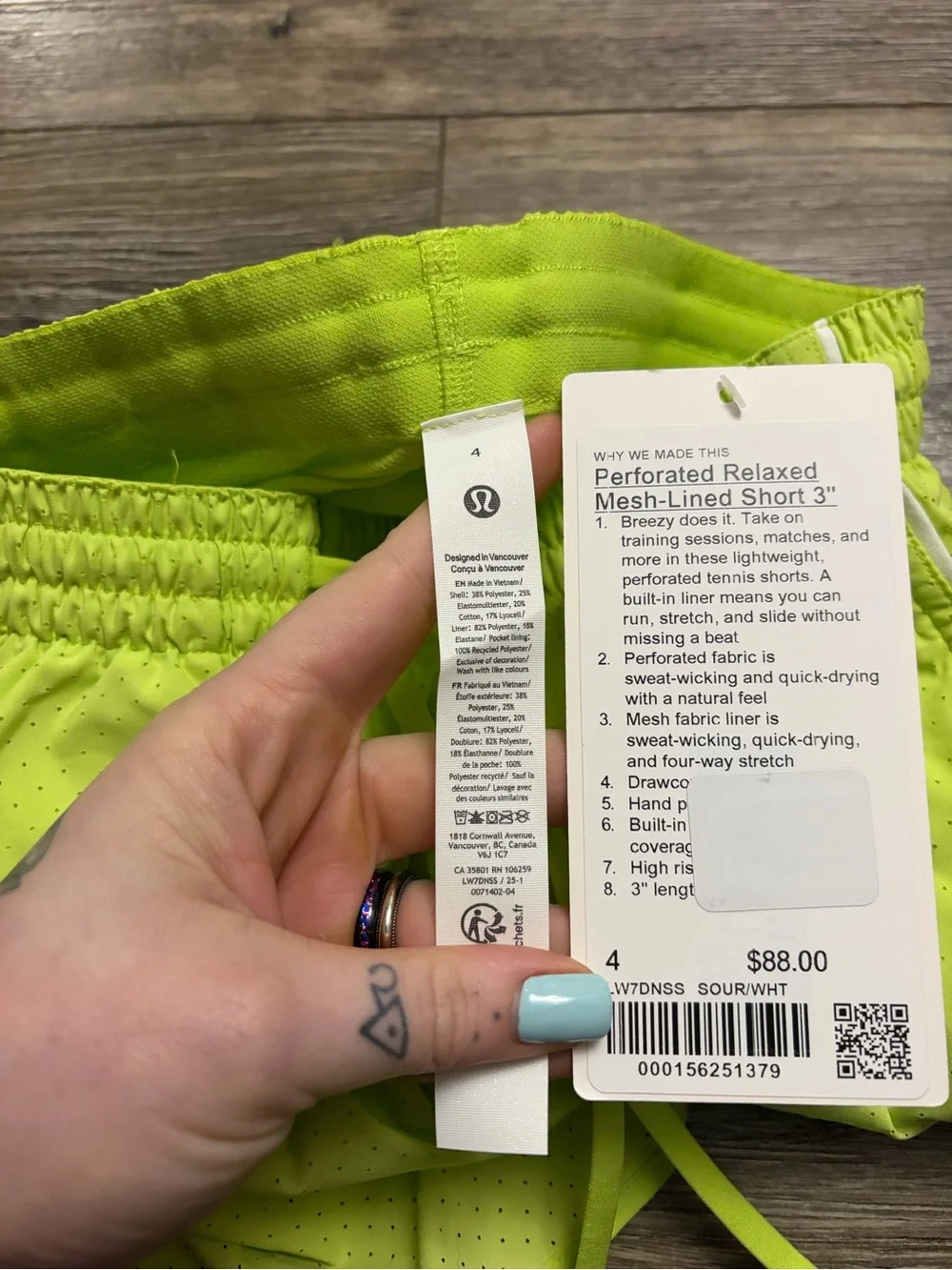 NWT Lululemon Court Rival High-Rise Short 3